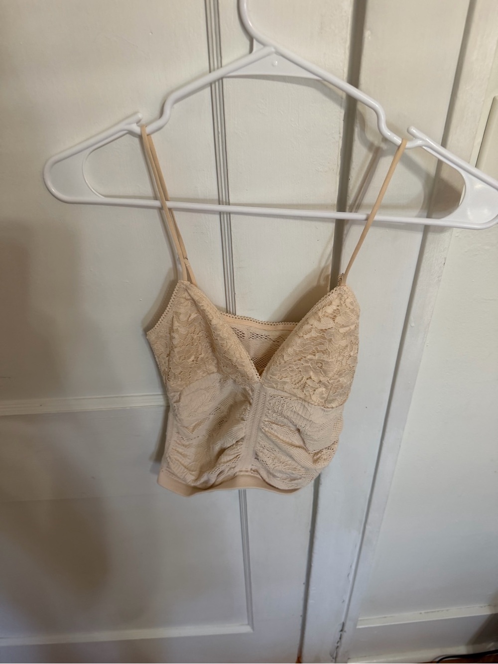 Urban Outfitters Beige Lace-Trim Camisole